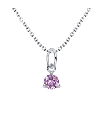 October Birthstone Silver Necklace SPE-5719